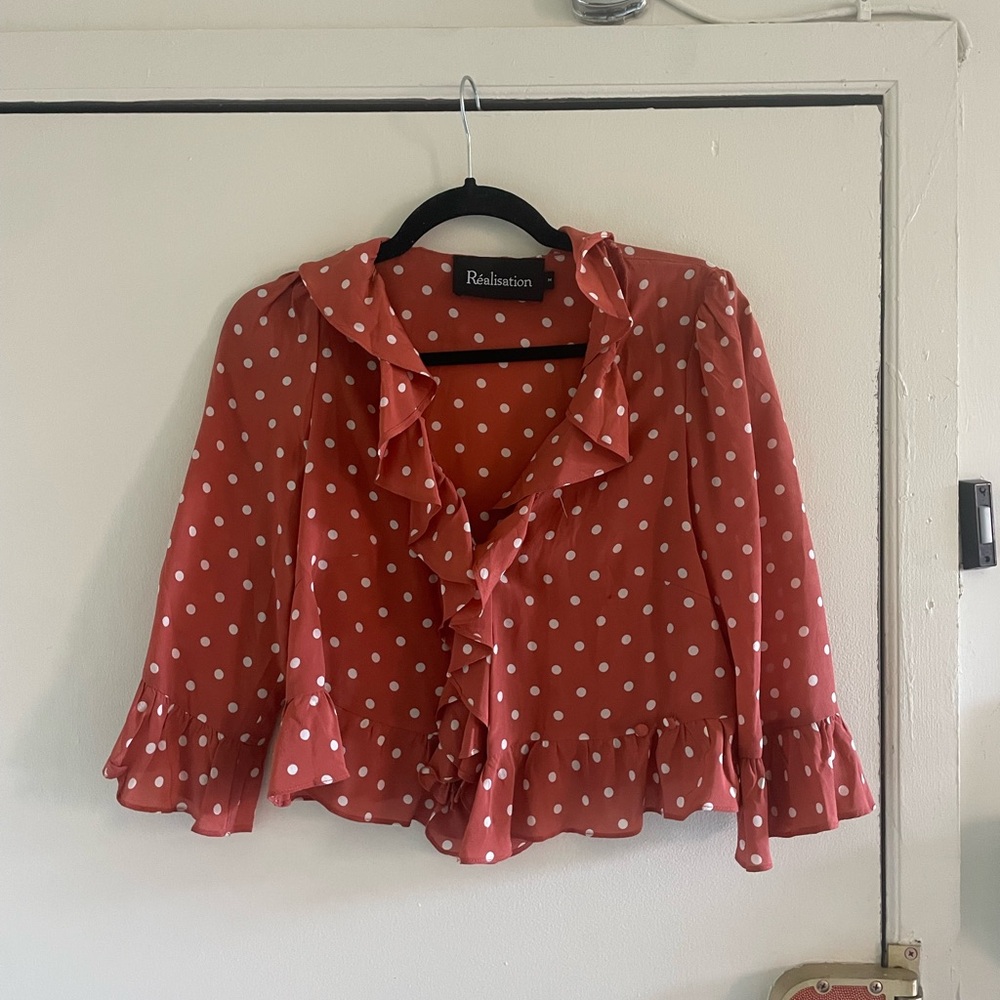 Realisation Par ruffle top, size M